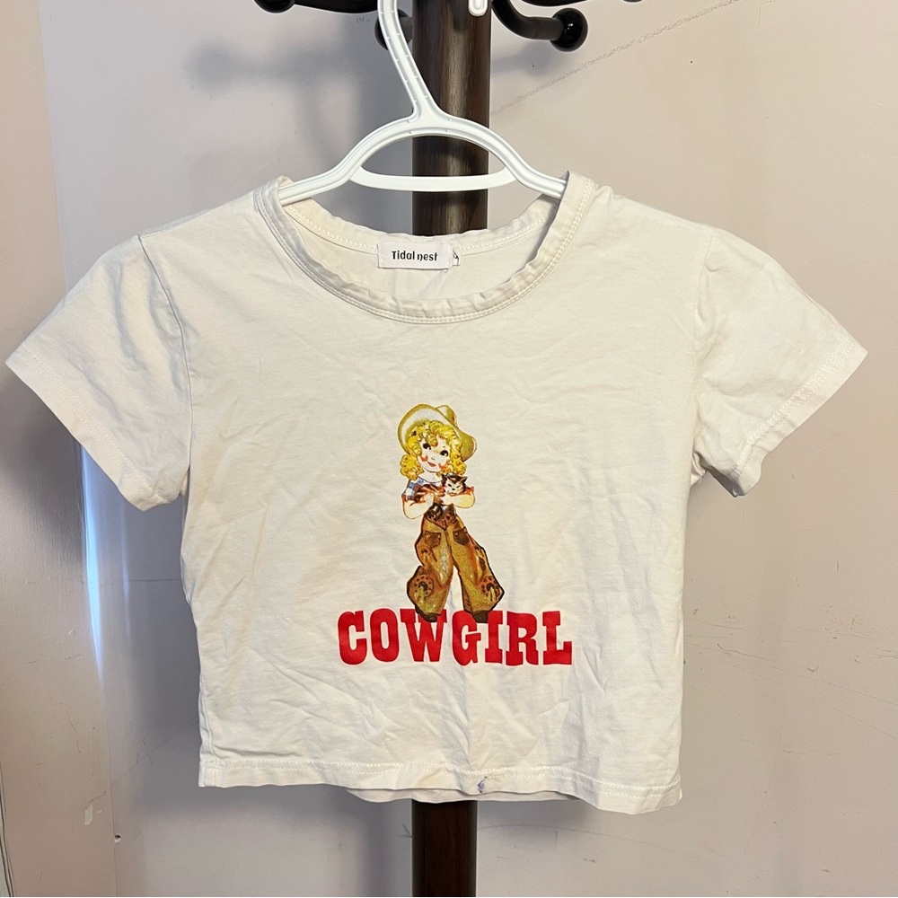 3/$20 cowgirl crop top